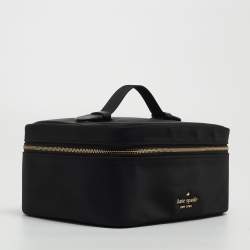 Pre Owned Kate Spade Black Nylon Chelsea Cosmetic Case