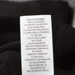 Pre Owned Kate Spade Black Jersey Bakery Dot Logo Sweatshirt M