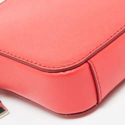 Pre Owned Kate Spade Red Leather Small Zip Stacy Crossbody Bag