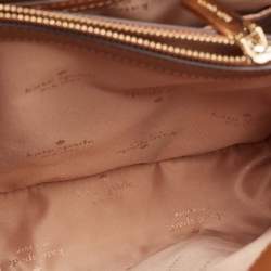 Kate Spade Brown/Beige Leather Reegan Colorblock Tote