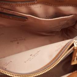 Kate Spade Brown/Beige Leather Reegan Colorblock Tote