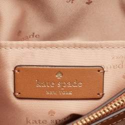 Kate Spade Brown/Beige Leather Reegan Colorblock Tote
