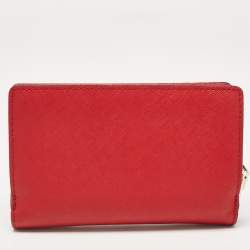 Pre Owned Kate Spade Red Leather French Wallet