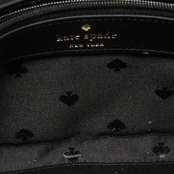 Pre Owned Kate Spade Black Leather Marti Flap Continental Wallet