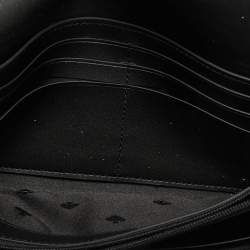 Pre Owned Kate Spade Black Leather Marti Flap Continental Wallet
