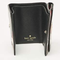 Pre Owned Kate Spade Multicolor Leather Trifold Compact Wallet