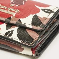 Pre Owned Kate Spade Multicolor Leather Trifold Compact Wallet