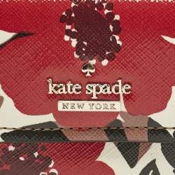 Pre Owned Kate Spade Multicolor Leather Trifold Compact Wallet