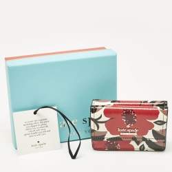 Pre Owned Kate Spade Multicolor Leather Trifold Compact Wallet