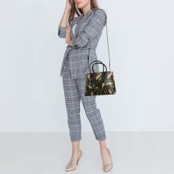 Kate Spade Multicolor Leather Small Eva Modern Feather Tote