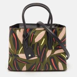Kate Spade Multicolor Leather Small Eva Modern Feather Tote