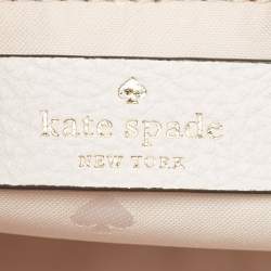 Kate Spade White Perforated Leather Rowe Tote