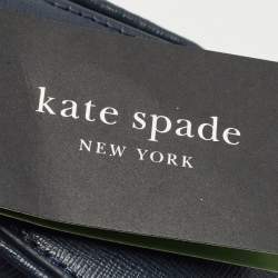 Kate Spade Navy Blue Denim and Saffiano Leather Double Up Crossbody Bag