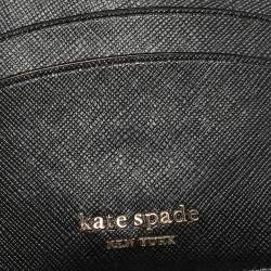 Pre Owned Kate Spade Black Saffiano Leather Card Holder