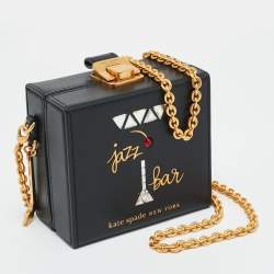 Pre Owned Kate Spade Black Leather Micro Matchbox Crossbody Bag