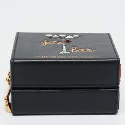 Pre Owned Kate Spade Black Leather Micro Matchbox Crossbody Bag