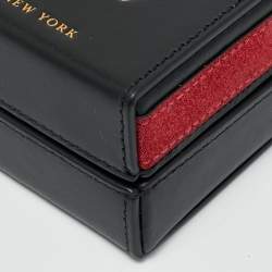 Pre Owned Kate Spade Black Leather Micro Matchbox Crossbody Bag