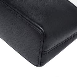 Pre Owned Kate Spade Black/White Leather Grove Street Millie Crossbody Bag