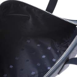 Pre Owned Kate Spade Sliver/Blue Glitter Leather Joeyley Tote