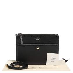Pre Owned Kate Spade Black Leather Crossbody Bags