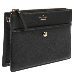 Pre Owned Kate Spade Black Leather Crossbody Bags