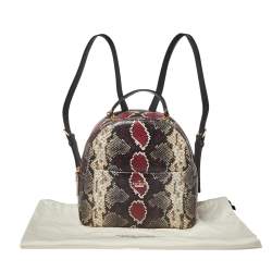 Kate Spade Multicolor Python Embossed Leather Reese Park Backpack