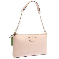 Pre Owned حقيبة كتف كيت سبيد ويلسلي جلد صفراء