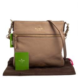 Pre Owned Kate Spade Pink Leather Cobble Hill Ellen Crossbody Bag