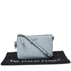 Pre Owned حقيبة كتف كيت سبيد مجمعة ثلاثية جاكسون جلد أزرق فاتح 