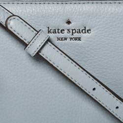 Pre Owned حقيبة كتف كيت سبيد مجمعة ثلاثية جاكسون جلد أزرق فاتح 