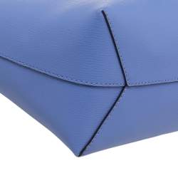 Pre Owned حقيبة يد توتس كيت سبيد مولي جلد أزرق كبيرة