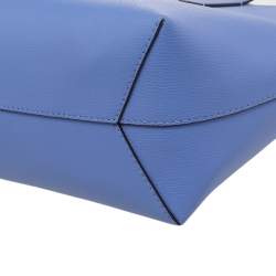 Pre Owned حقيبة يد توتس كيت سبيد مولي جلد أزرق كبيرة