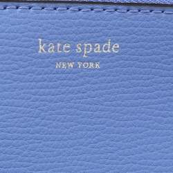 Pre Owned حقيبة يد توتس كيت سبيد مولي جلد أزرق كبيرة