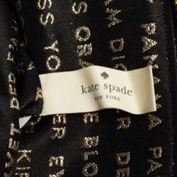 Pre Owned حقيبة كلتش كيت سبيد جلد وفرو صناعي أسود/بني 