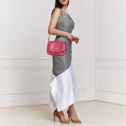 Pre Owned Kate Spade Pink Leather Patterson Drive Kailey Crossbody Bag