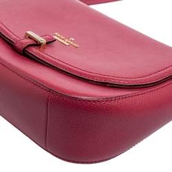 Pre Owned Kate Spade Pink Leather Patterson Drive Kailey Crossbody Bag
