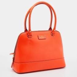 مم لوكة مسبقًا حقيبة ساتشل كيت سبيد راتشيل ويليسلي جلد برتقالي 