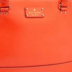 مملوكة مسبقًا حقيبة ساتشل كيت سبيد راتشيل ويليسلي جلد برتقالي 