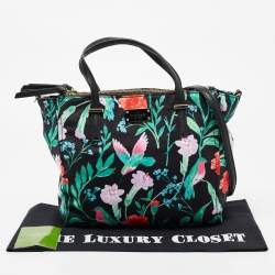 Pre Owned Kate Spade Multicolor Floral Nylon and Leather Wilson Road Alyse Tote