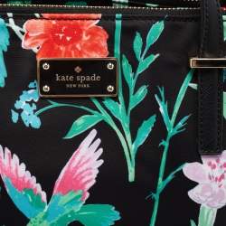 Pre Owned Kate Spade Multicolor Floral Nylon and Leather Wilson Road Alyse Tote