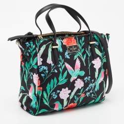 Pre Owned Kate Spade Multicolor Floral Nylon and Leather Wilson Road Alyse Tote