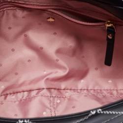 Pre Owned Kate Spade Black Quilted Leather Emerson Place Marsala Convertible Crossbody