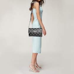 Pre Owned Kate Spade Black Quilted Leather Emerson Place Marsala Convertible Crossbody