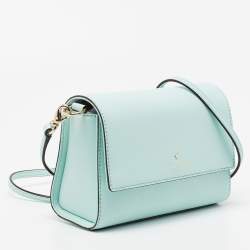 Pre Owned Kate Spade Mint Green Leather Cameron Street Arielle Crossbody Bag