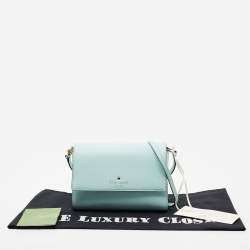 Pre Owned Kate Spade Mint Green Leather Cameron Street Arielle Crossbody Bag