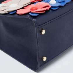 Pre Owned Kate Spade Multicolor Leather Floral Applique Daisy Lane Sam Tote