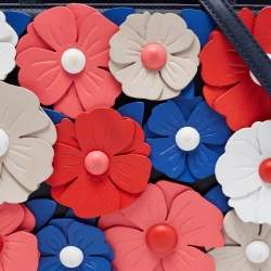 Pre Owned Kate Spade Multicolor Leather Floral Applique Daisy Lane Sam Tote