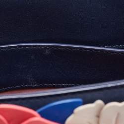 Pre Owned Kate Spade Multicolor Leather Floral Applique Daisy Lane Sam Tote