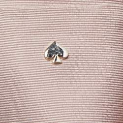 Pre Owned Kate Spade Red/White Canvas and Leather Small Picnic Gingham Bucket Bag