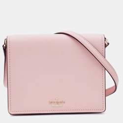 Pre Owned Kate Spade Pink Leather Lily Avenue Cara Crossbody Bag